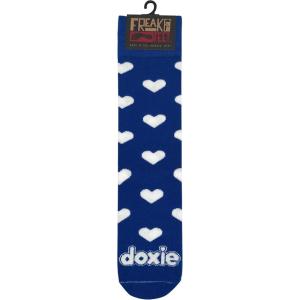 imageDoxie Socks  Royal Blue with Hearts
